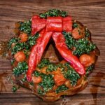 Christmas Wreath Garlic Bread