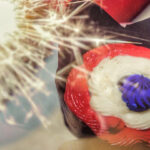 Gluten-Free Captain America Vanilla Cupcake scaled