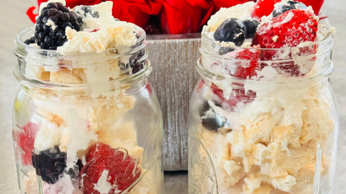 Mixed Berry Eton Mess with Homemade Pavlova or Meringue Cookies Recipe