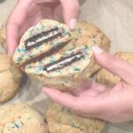 Gluten-Free Confetti Sugar Cookies Stuffed with Oreo