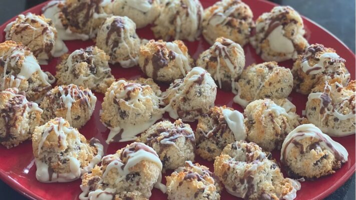 Easy Chocolate-Dipped Coconut Macaroons Recipe