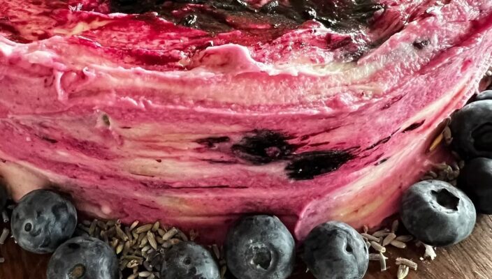 Gluten-Free Blueberry Lavender Lemon Cake