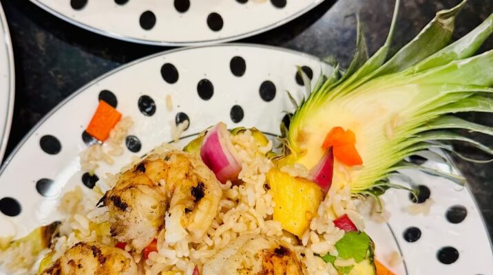 Jerk Shrimp Pineapple Bowls Recipe