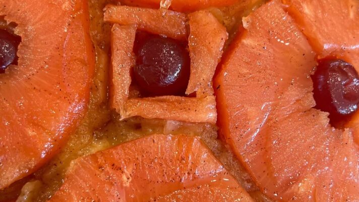 Gluten-Free Pink Pineapple Upside-Down Cake