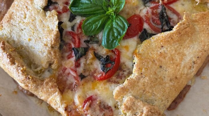 Gluten-Free Tomato and Gruyere Cornmeal Galette