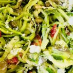 Mediterranean Zucchini Noodles with Sun-Dried Tomatoes & Capers