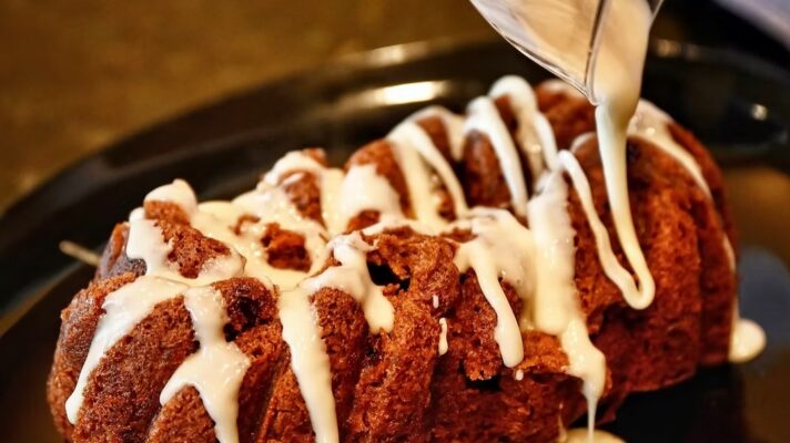 Gluten-Free Gingerbread Loaf with Apple Cider Glaze