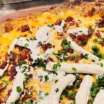 Loaded Potato Pizza with Shredded Potato Crust