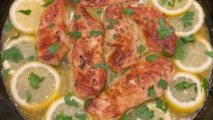 Homemade Chicken Piccata (Lemon Caper Butter Sauce)