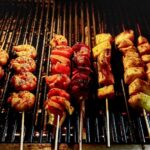 Adobo Glazed Shrimp and Pineapple Skewers