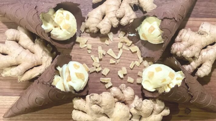 Gluten-Free Chocolate Waffle Cones