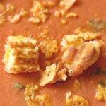 Creamy Tomato Soup with Grilled Cheese Croutons