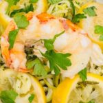 Lobster Scampi with Zucchini Noodles (Zoodles)