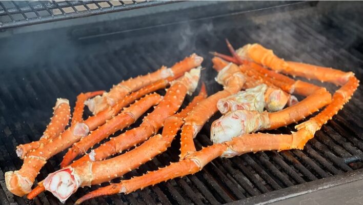 Alaskan King Crab Legs Grilled