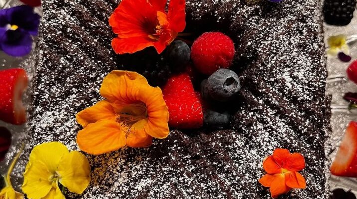 Gluten-Free Chocolate Blackberry Balsamic Cake