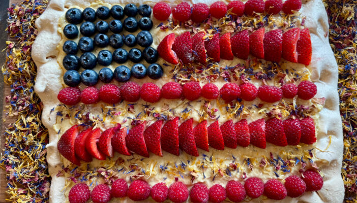 Star Spangled Passion Fruit Pavlova