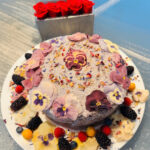 Gluten-Free Lemon Chiffon Cake with Blueberry-Coriander Buttercream