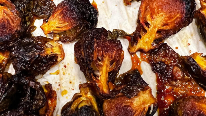 Crispy Gochujang Brussels Sprouts Recipe