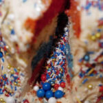 Gluten-Free Red, White and Blue Firecracker Surprise Cake scaled