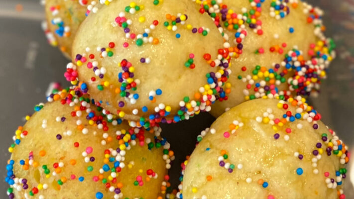 Baked Gluten-Free Nonpareils Doughnut Holes Recipe