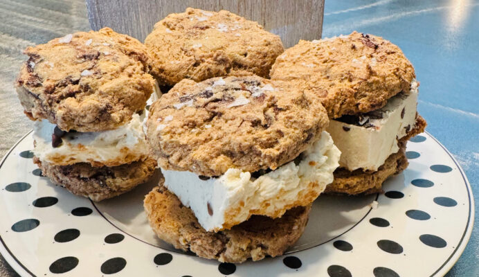 Gluten-Free Cannoli Ice Cream Cone Cookie Sandwiches Recipe