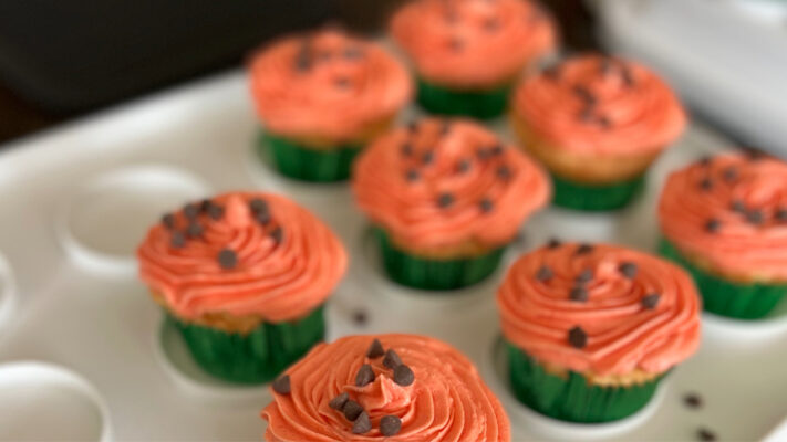 Gluten-Free Watermelon Cupcakes with Fresh Watermelon Buttercream Recipe