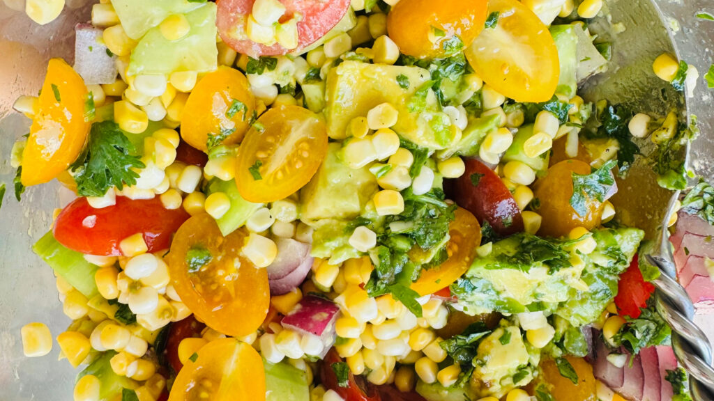 Fresh Avocado Corn Salad